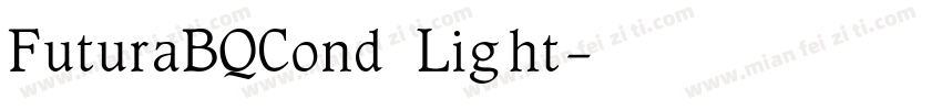 FuturaBQCond Light字体转换
